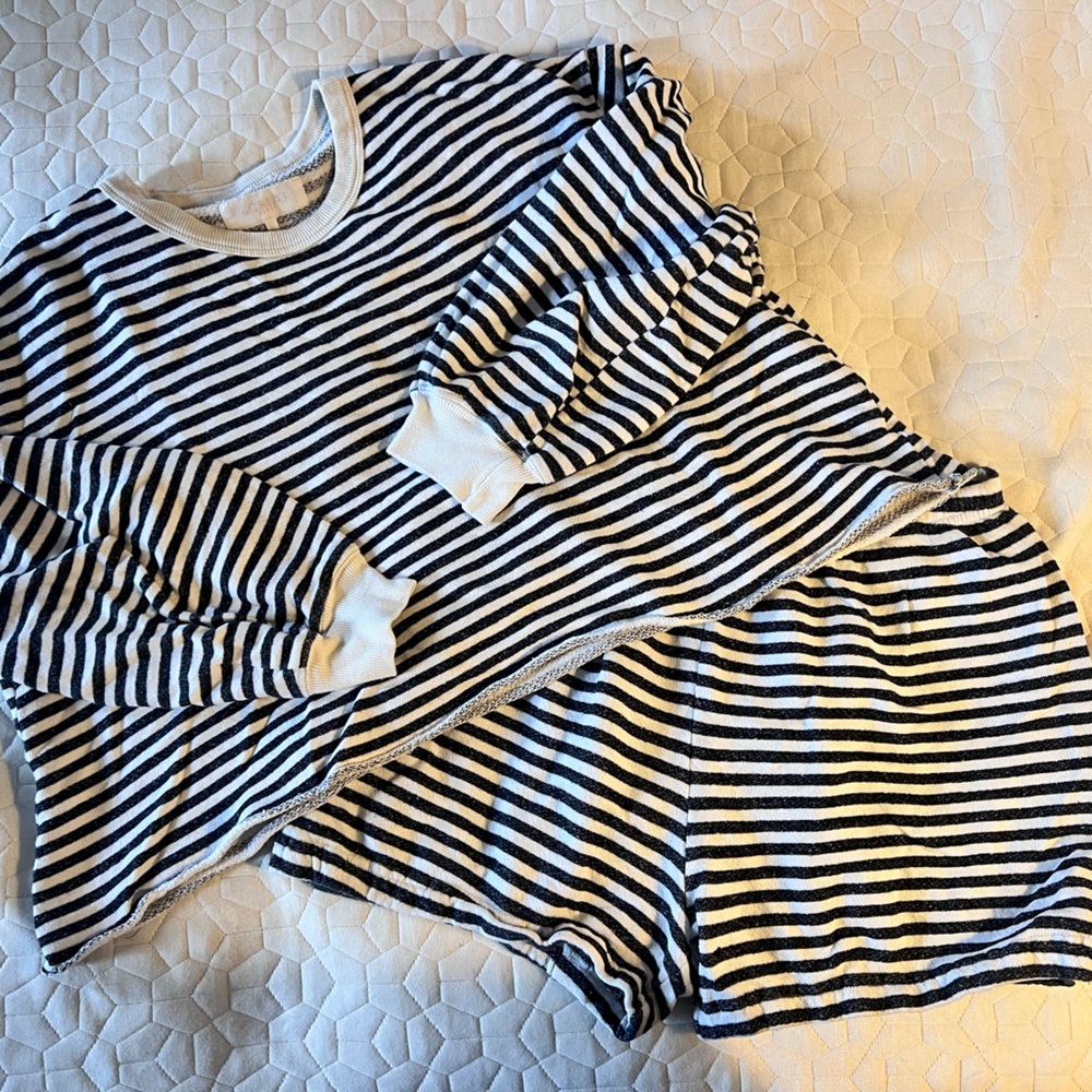 THE GREAT Striped Pajama Set